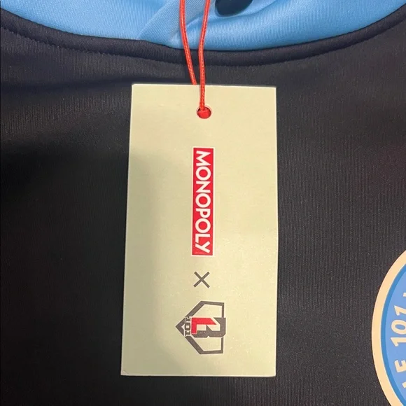 Baseball Lifestyle 101 x Monopoly, Boys XL Hoodie, Black with Blue accents, NWT - Picture 3 of 13